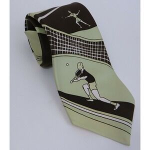 Art Nouveau Ponte Vecchio Tennis Players Neck Tie Dominique France 61"